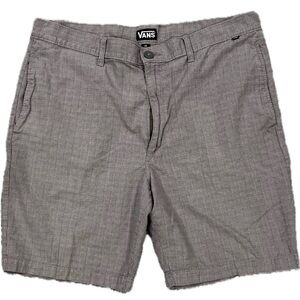 Vans Men's Gray Plaid Shorts